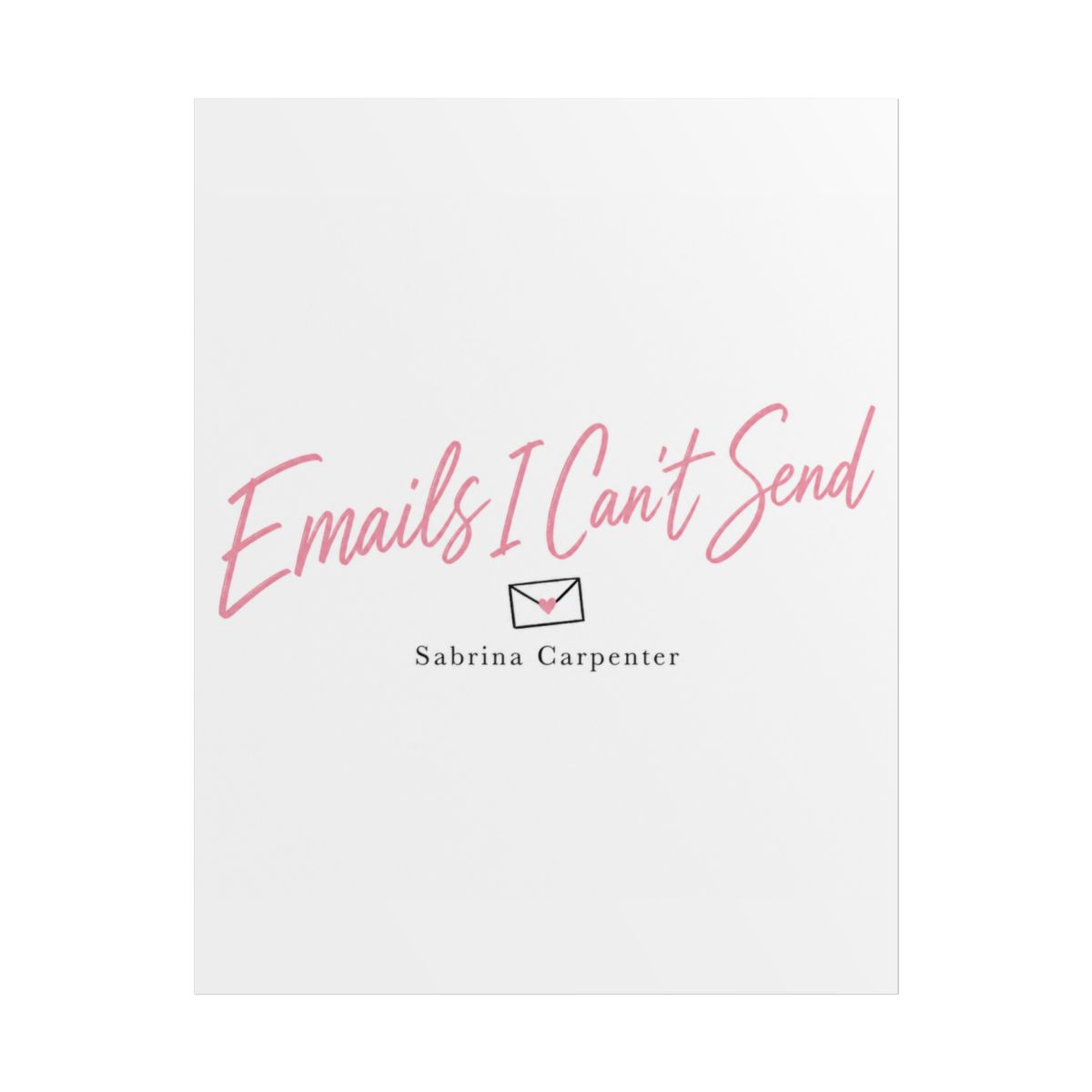 Sabrina Carpenter "Emails I Can" Poster - alternate angle 1, merchandise
