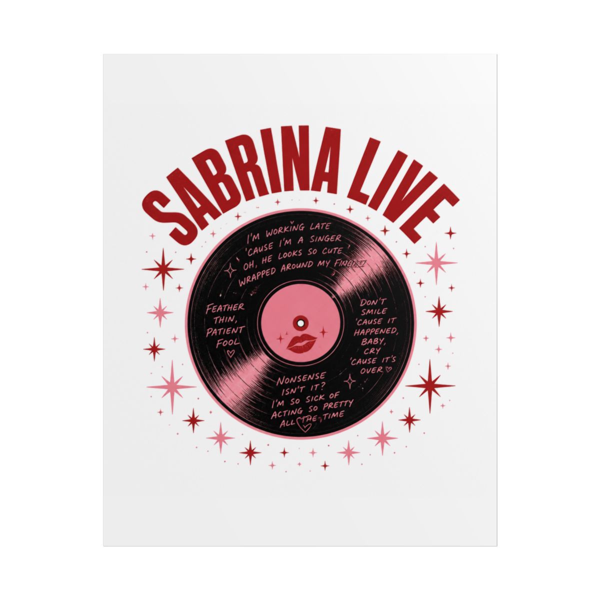 Sabrina Carpenter "SABRINA LIVE" Poster