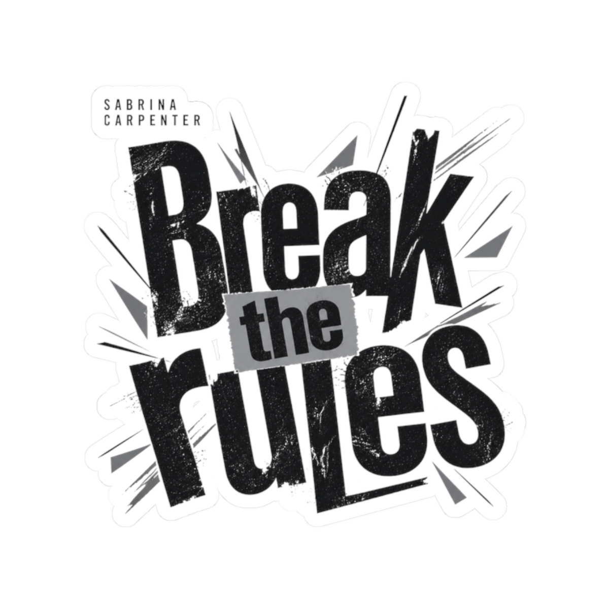 Sabrina Carpenter "Break the rules" Sticker - Official Stickers merchandise