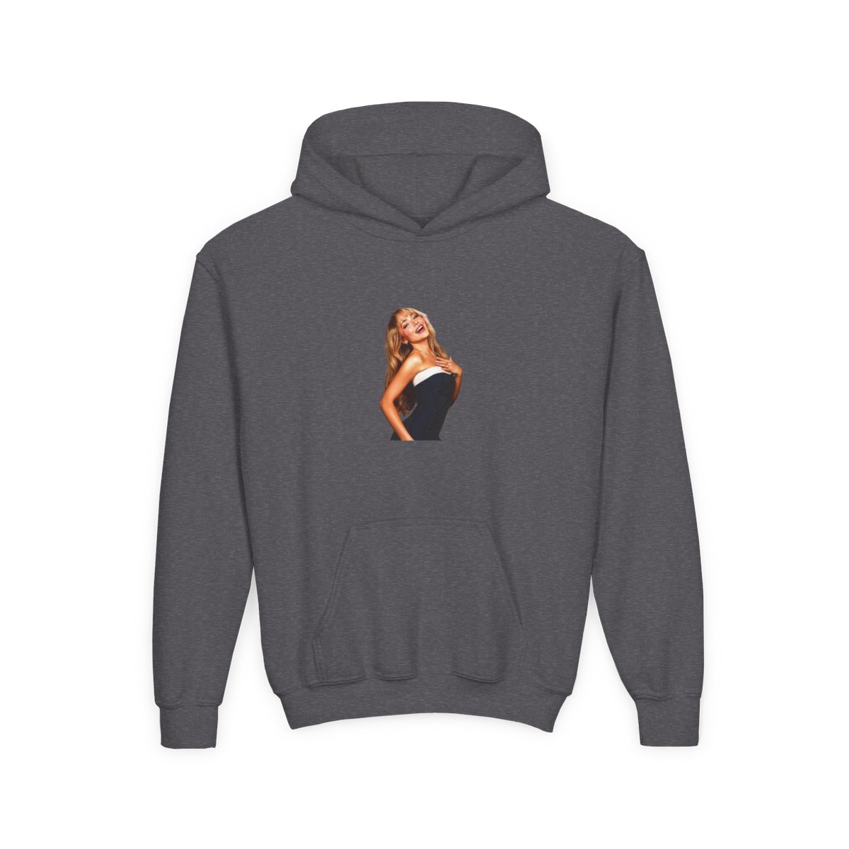 Sabrina Carpenter Pink Coquette American Flag Kids Hoodie - alternate angle 3, merchandise