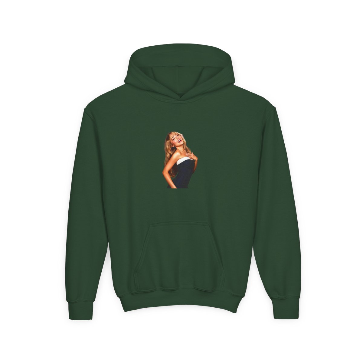 Sabrina Carpenter Pink Coquette American Flag Kids Hoodie - alternate angle 2, merchandise